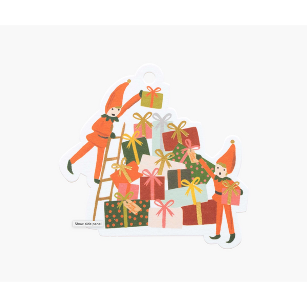 Rifle Paper Co. Pack of 8 Elves Gift Tags