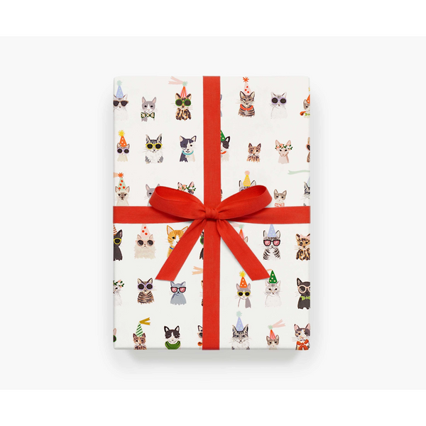 Rifle Paper Co. Roll of 3 Party Cats Wrapping Sheets