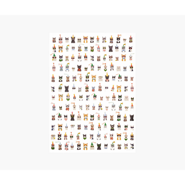 Rifle Paper Co. Roll of 3 Party Cats Wrapping Sheets