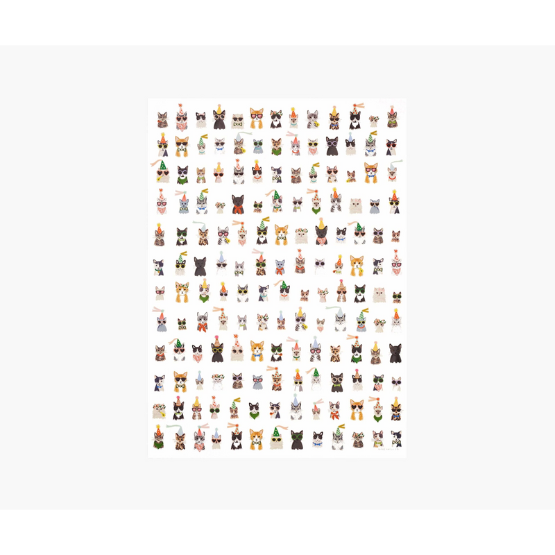 Rifle Paper Co. Roll of 3 Party Cats Wrapping Sheets