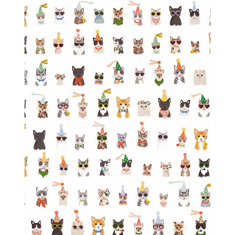 Rifle Paper Co. Roll of 3 Party Cats Wrapping Sheets