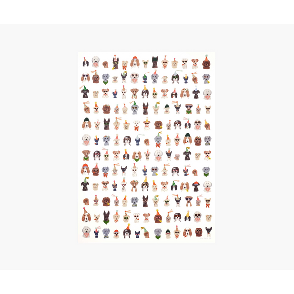 Rifle Paper Co. Roll of 3 Party Dogs Wrapping Sheets
