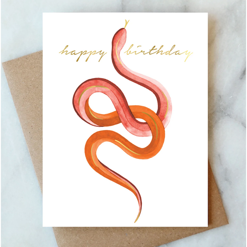 Abigail Jayne Design Snake Birthday Card