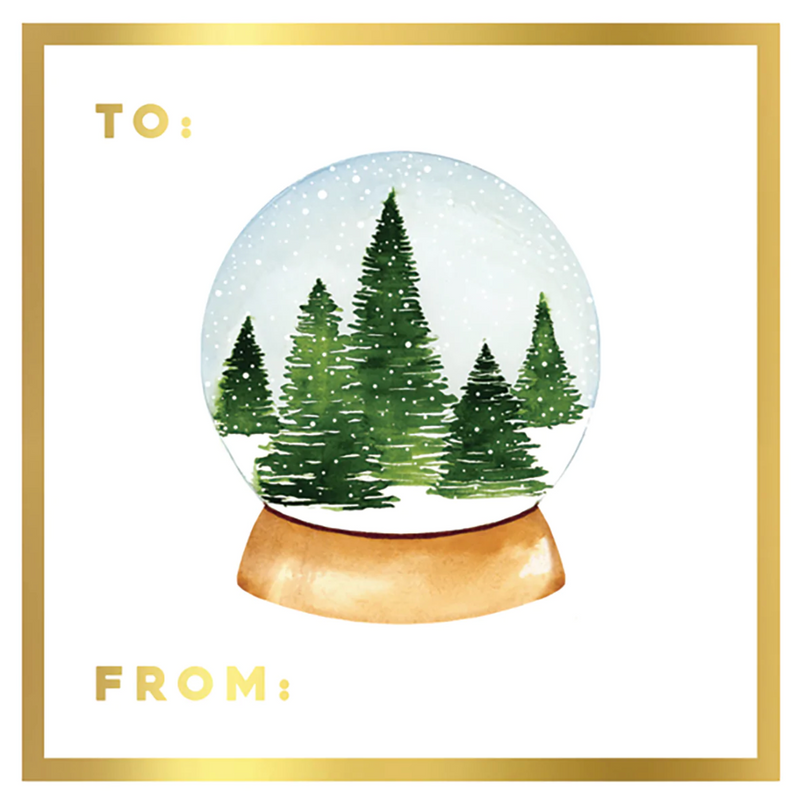 Abigail Jayne Design Snow Globe Gift Sticker Pack
