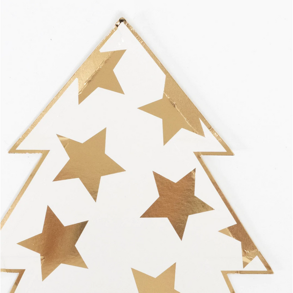 Meri Meri Patterned Christmas Tree Plates