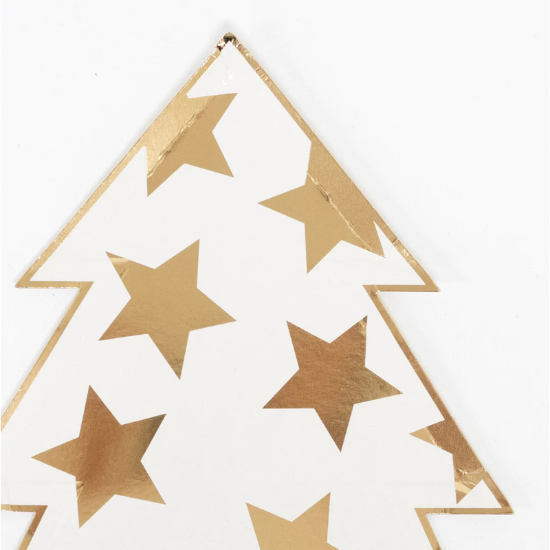 Meri Meri Patterned Christmas Tree Plates