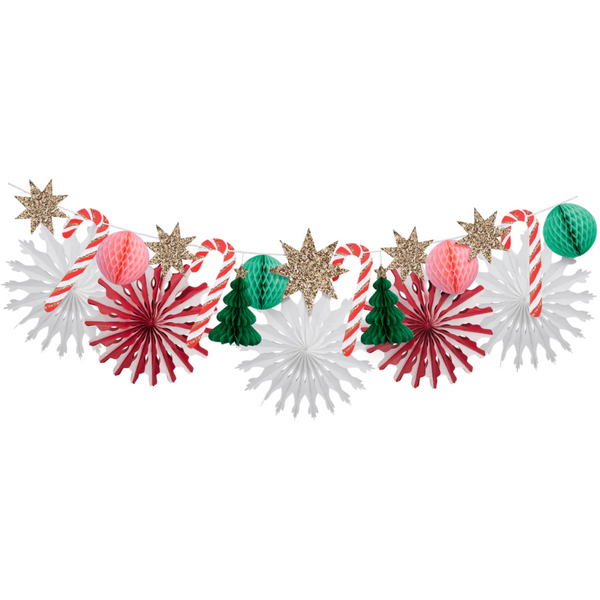 Meri Meri Christmas Honeycomb Garland