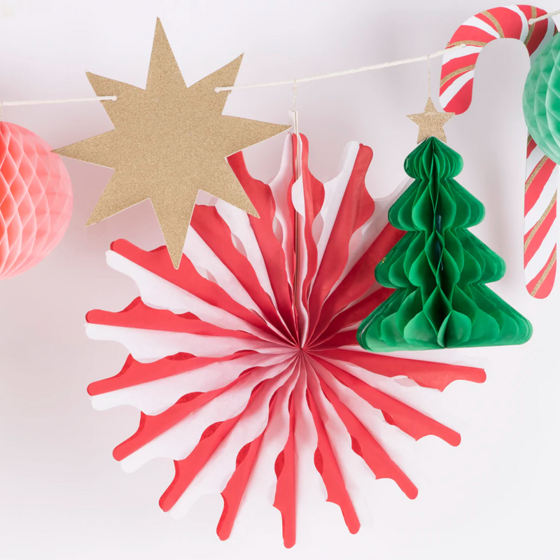 Meri Meri Christmas Honeycomb Garland
