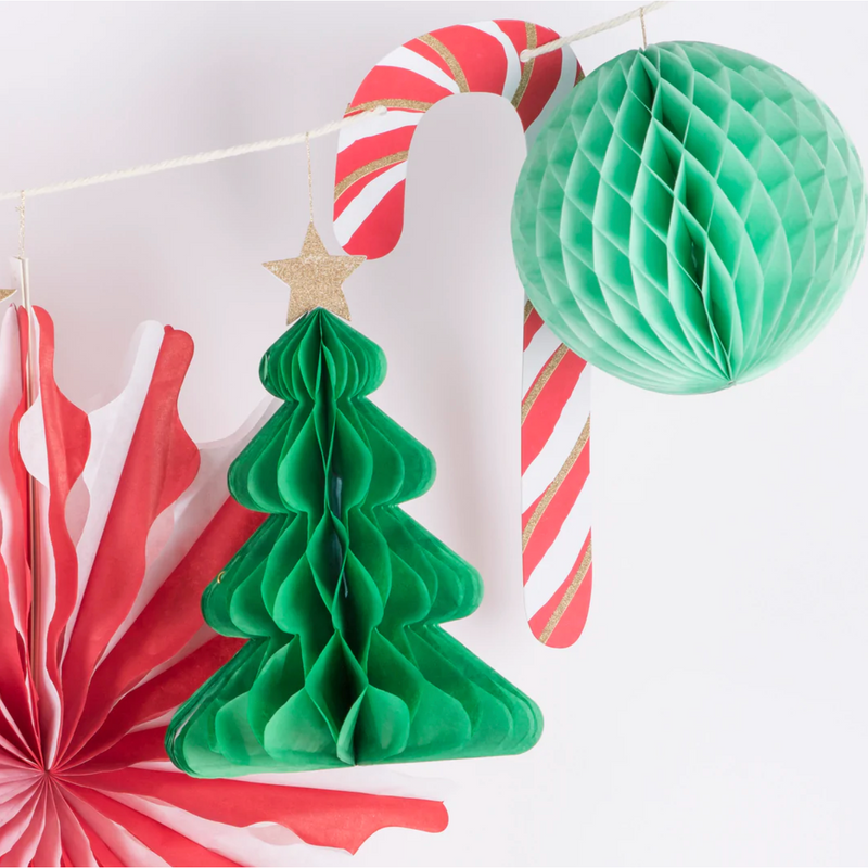 Meri Meri Christmas Honeycomb Garland