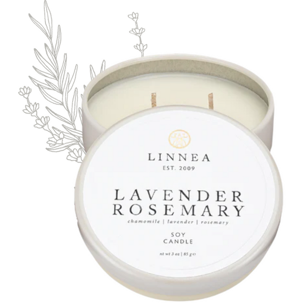Linnea's Lights Lavender Rosemary Petite Candle