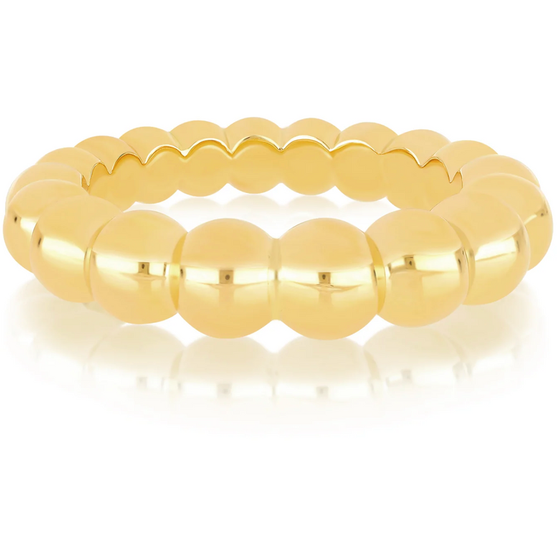 EF Collection Gold Jumbo Ball Stack Ring