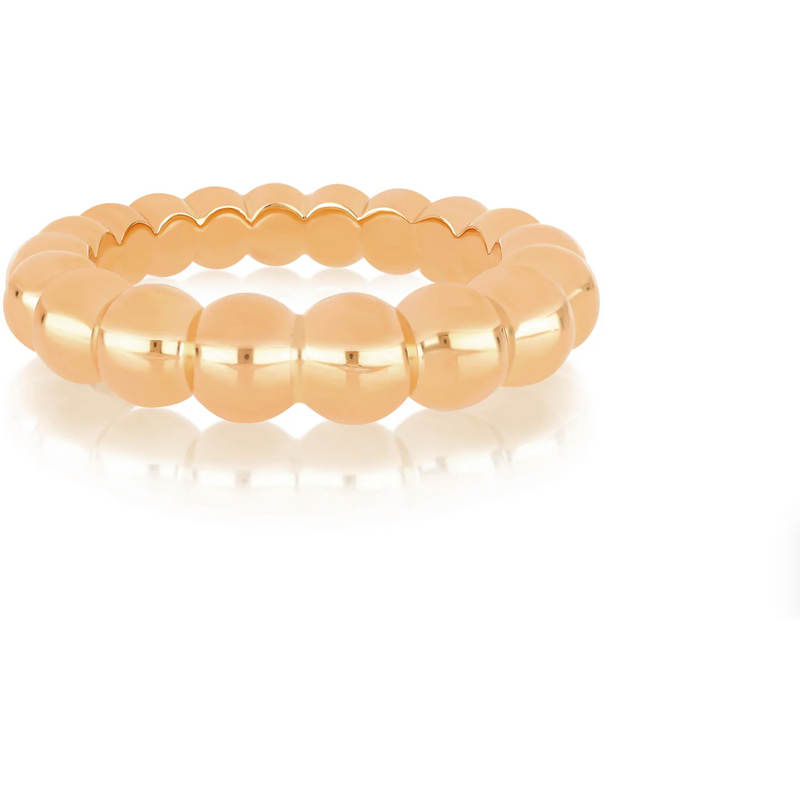 EF Collection Gold Jumbo Ball Stack Ring