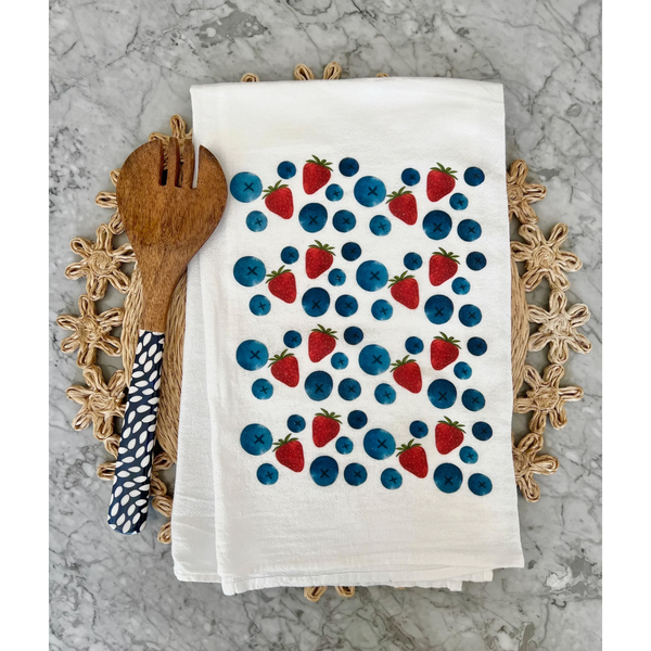 k.Patricia Designs Berries Tea Towel