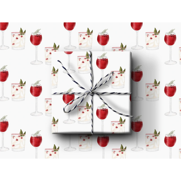 k.Patricia Designs Christmas Cheer Wrapping Paper