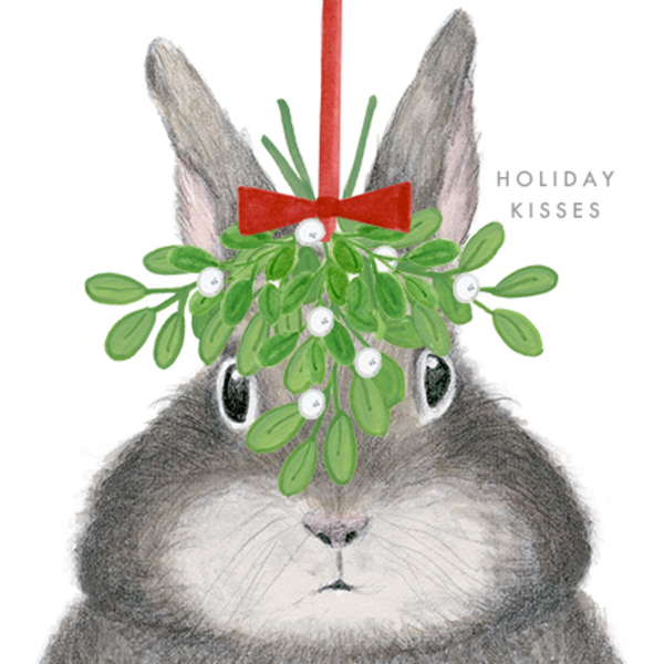 Dear Hancock Bunny With Mistletoe