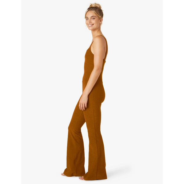 Beyond Yoga Spacedye Hit The Scene Jumpsuit Clove Brown Heather