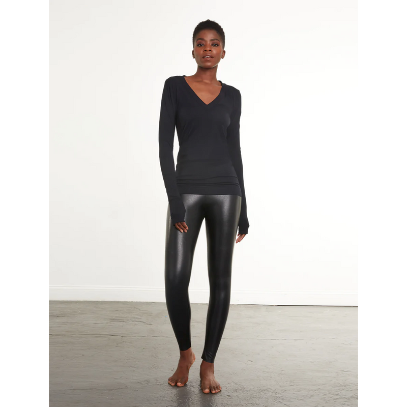 Commando Faux Leather Legging Black