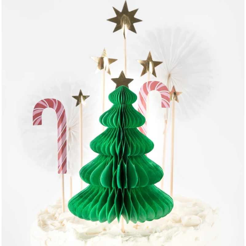 Meri Meri Christmas Honeycomb Cake Topper Set