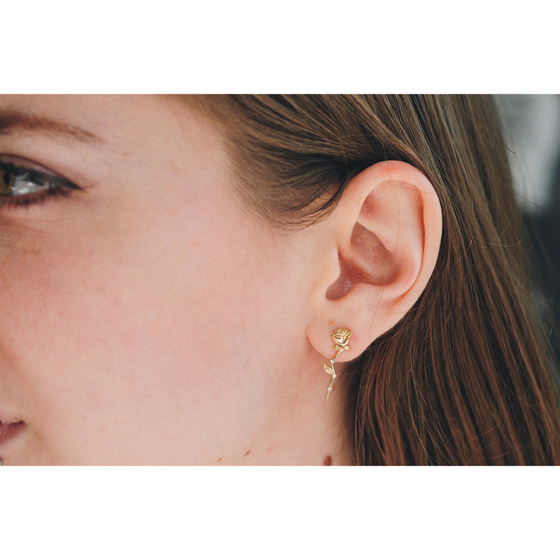 Sofia Zakia Celestial rose earrings (PAIR)