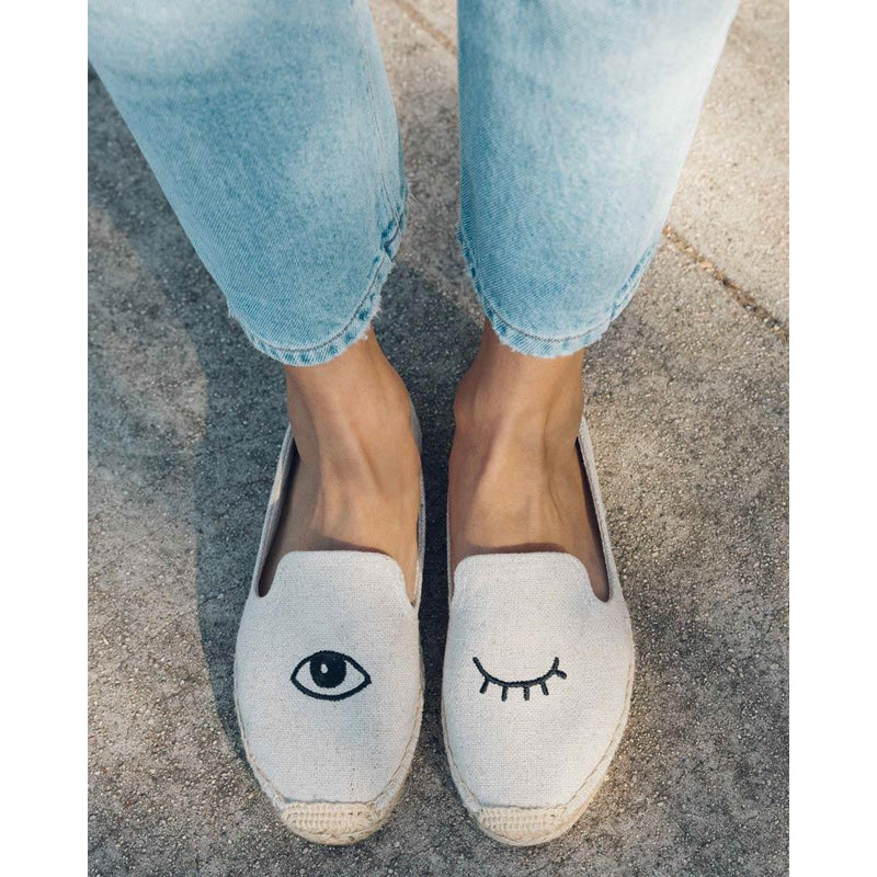 Soludos Wink Embroidery SM Slipper Sand
