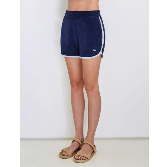 Sundry Palm Dolphin Shorts Ink/White