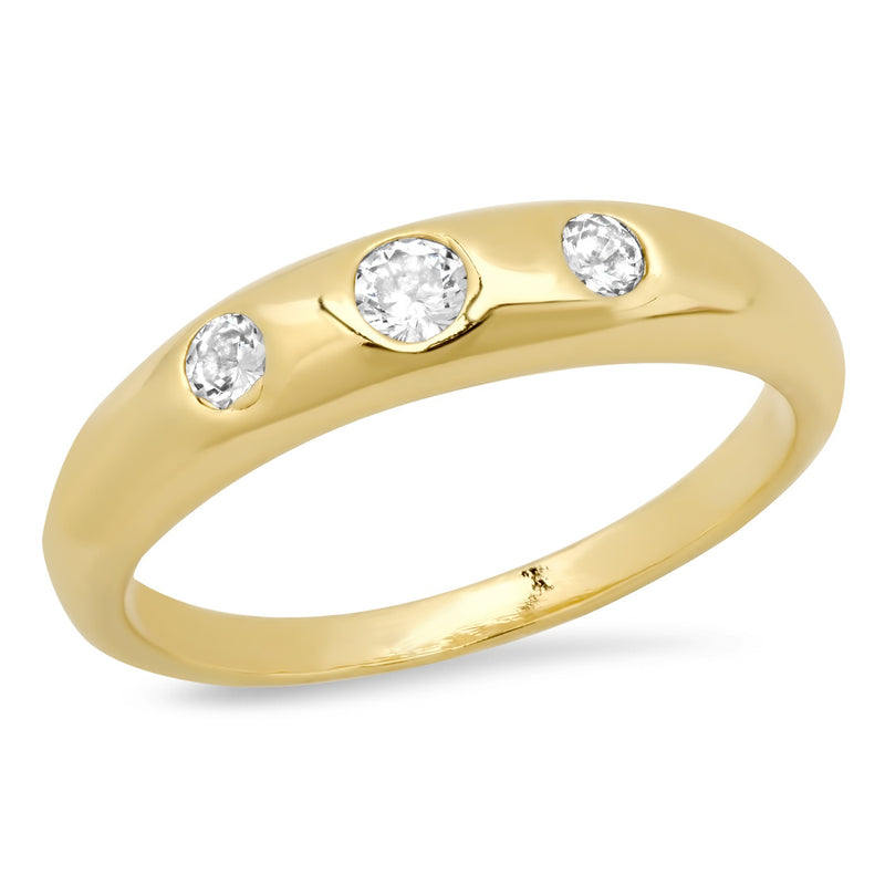 Tai Ring Bar Gypsy Stone Metal