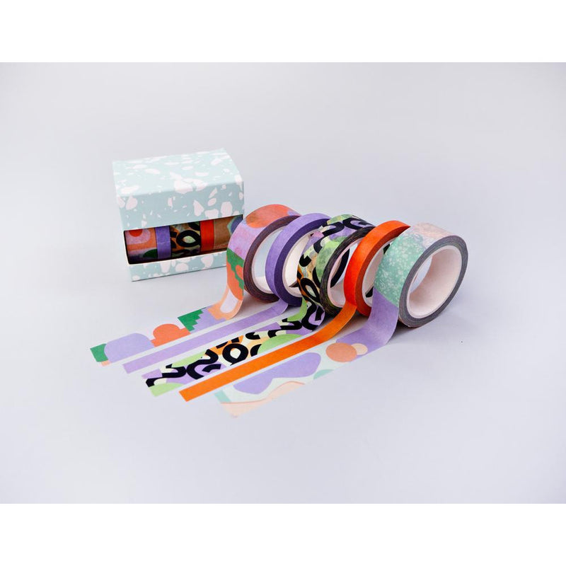 The Completist Pastel Cities Washi Tape Set