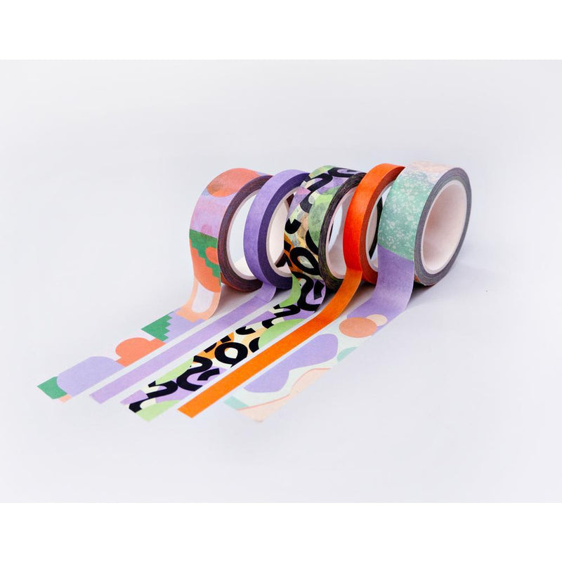 The Completist Pastel Cities Washi Tape Set