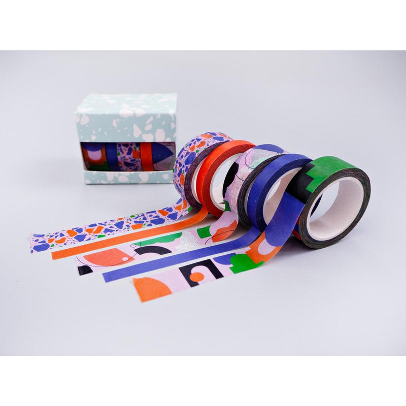 The Completist Primary Cities Washi Tape Set