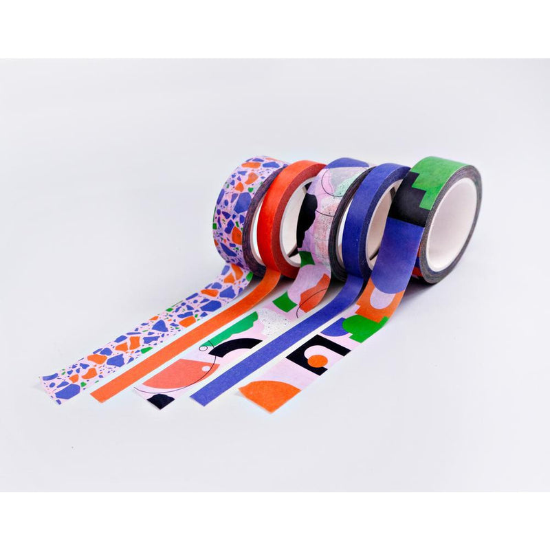 The Completist Primary Cities Washi Tape Set