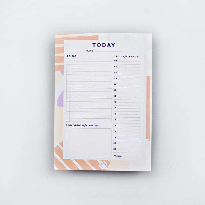 The Completist Spots + Stripes Daily Planner Pad