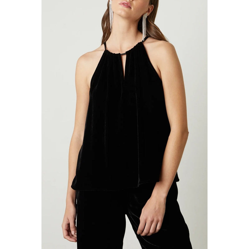 Velvet Aleaha Halter Top Black