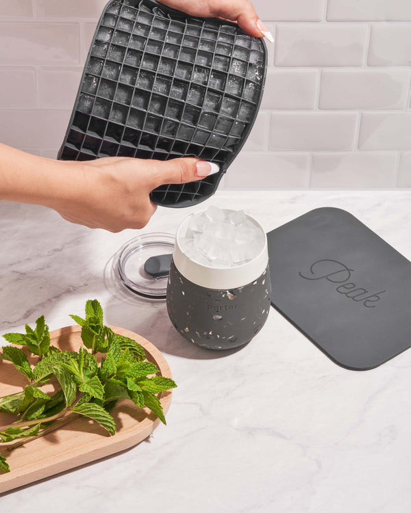 W&P Design The Pebble Ice Tray - Charcoal