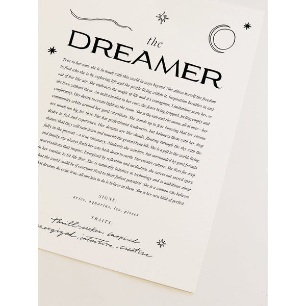 Wilde House Paper The Dreamer Art Print 8x10