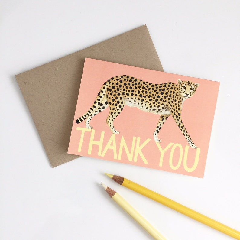 Yeppie Paper Cheetah Thank You