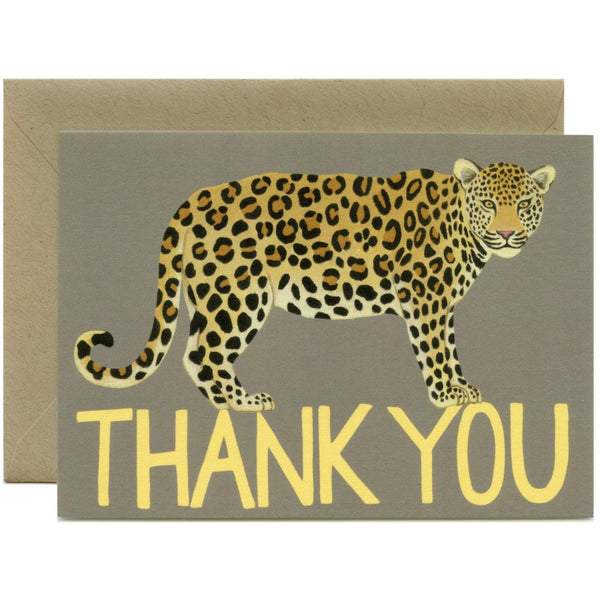 Yeppie Paper Leopard Thank You
