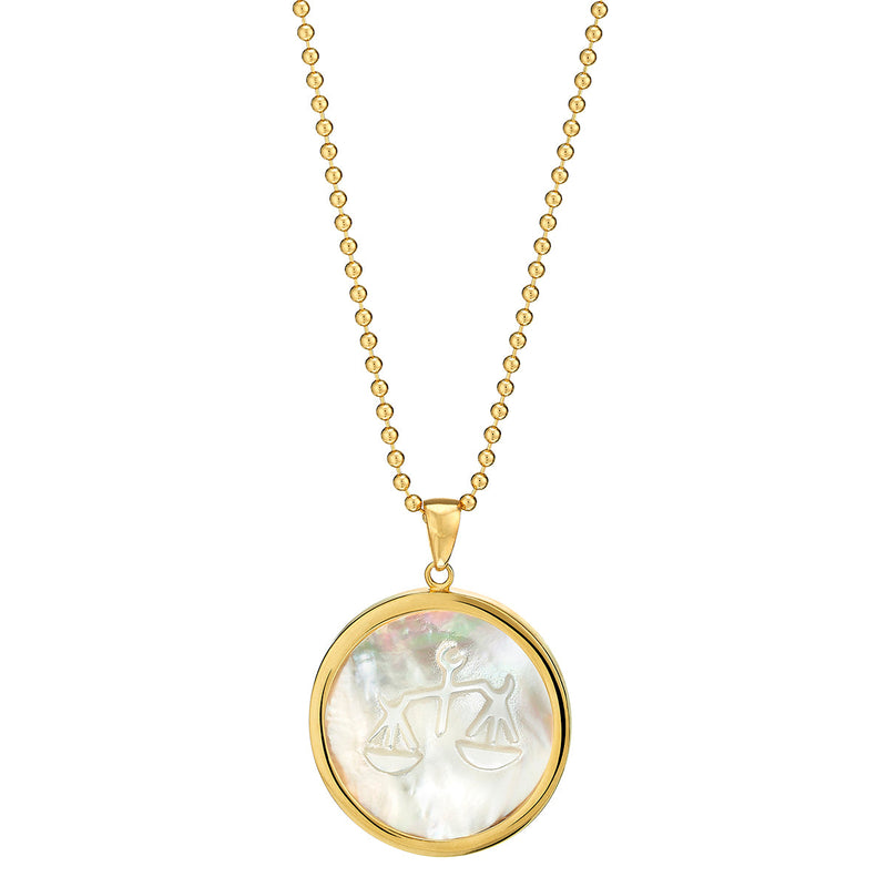 Zodiac Mother of Pearl Pendant
