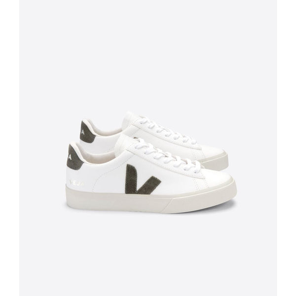 Veja Fair Trade Campo Chrome Free Extra-White Kaki