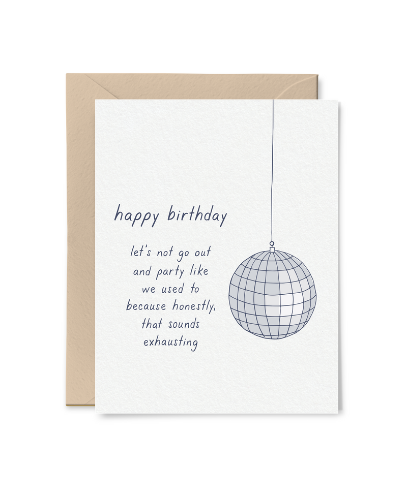 Tiny Hooray Discoball Birthday Card