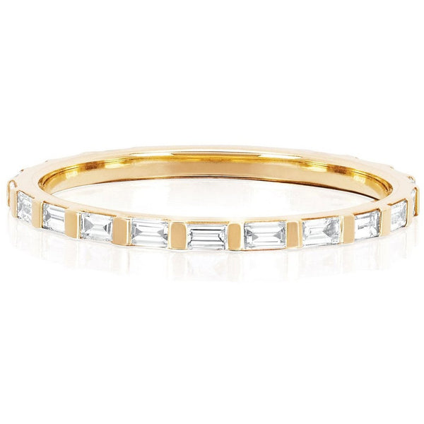EF Collection Diamond Baguette Eternity Stack Ring