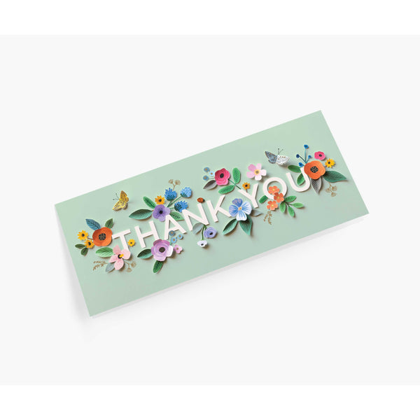 Rifle Paper Co Cut Paper Thank You No 10 Card