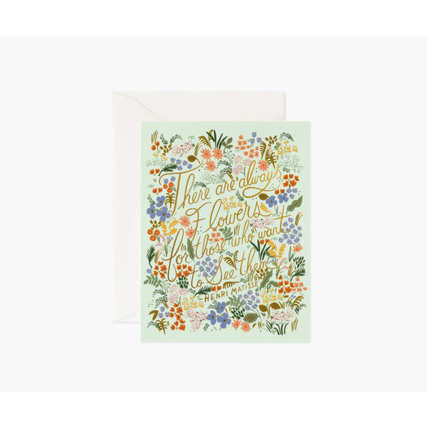 Rifle Paper Co Matisse Quote Card