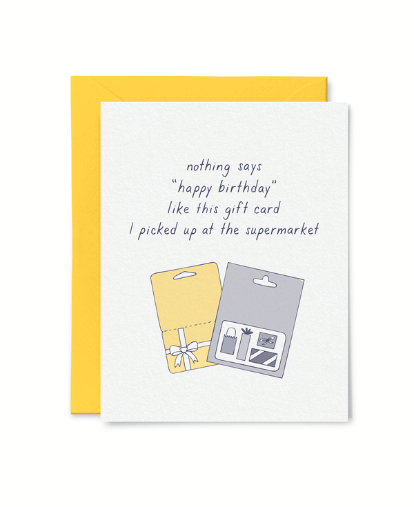 Tiny Hooray Birthday Gift Cards Card