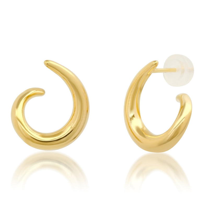 Tai Gold vermeil open wrap earrings - tear shaped