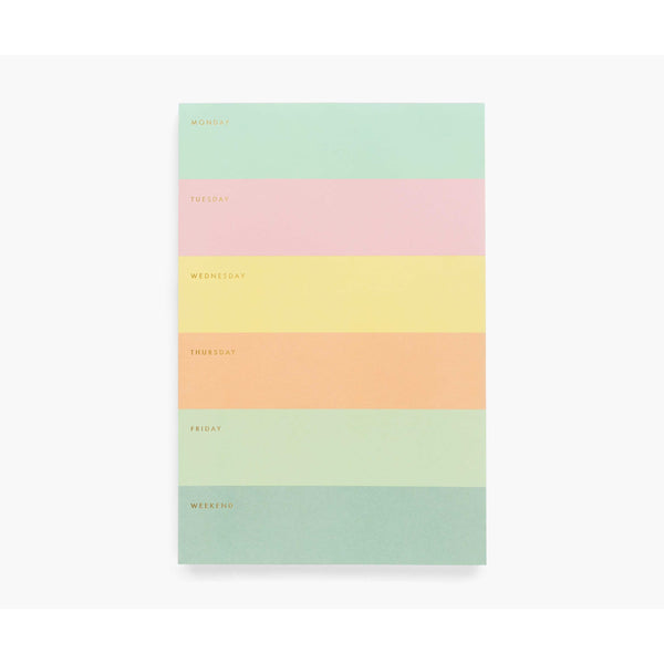 Rifle Paper Co Color Block Weekly Memo Notepad
