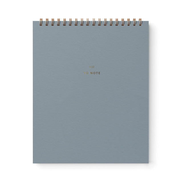 Ramona & Ruth To Note Lined Notebook in Steel Blue