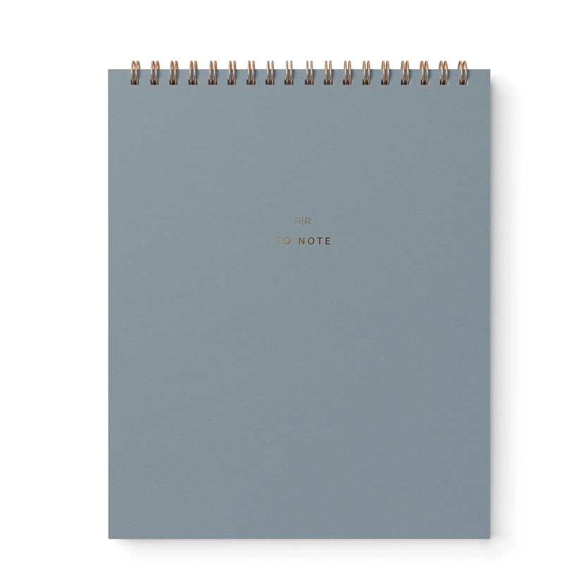 Ramona & Ruth To Note Lined Notebook in Steel Blue